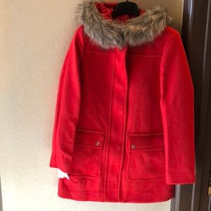 Brand new! J.Crew Red Vail Parka, tags attached!